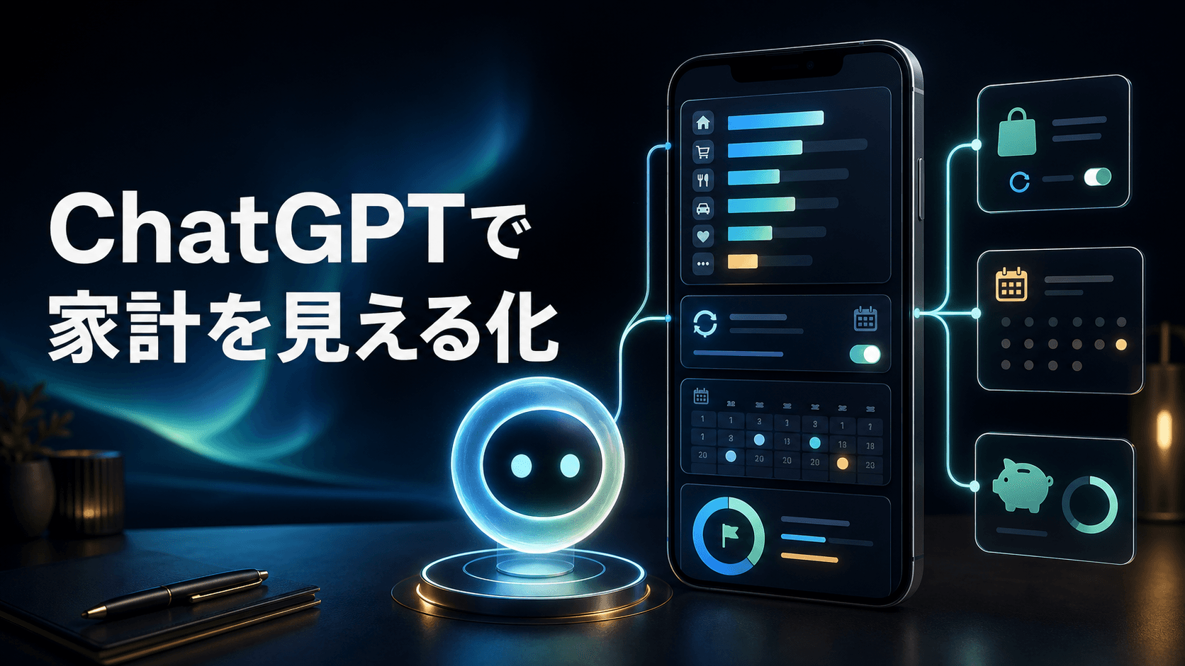 ChatGPTで家計を見える化。口座連携で支出やサブスクを質問 のサムネイル