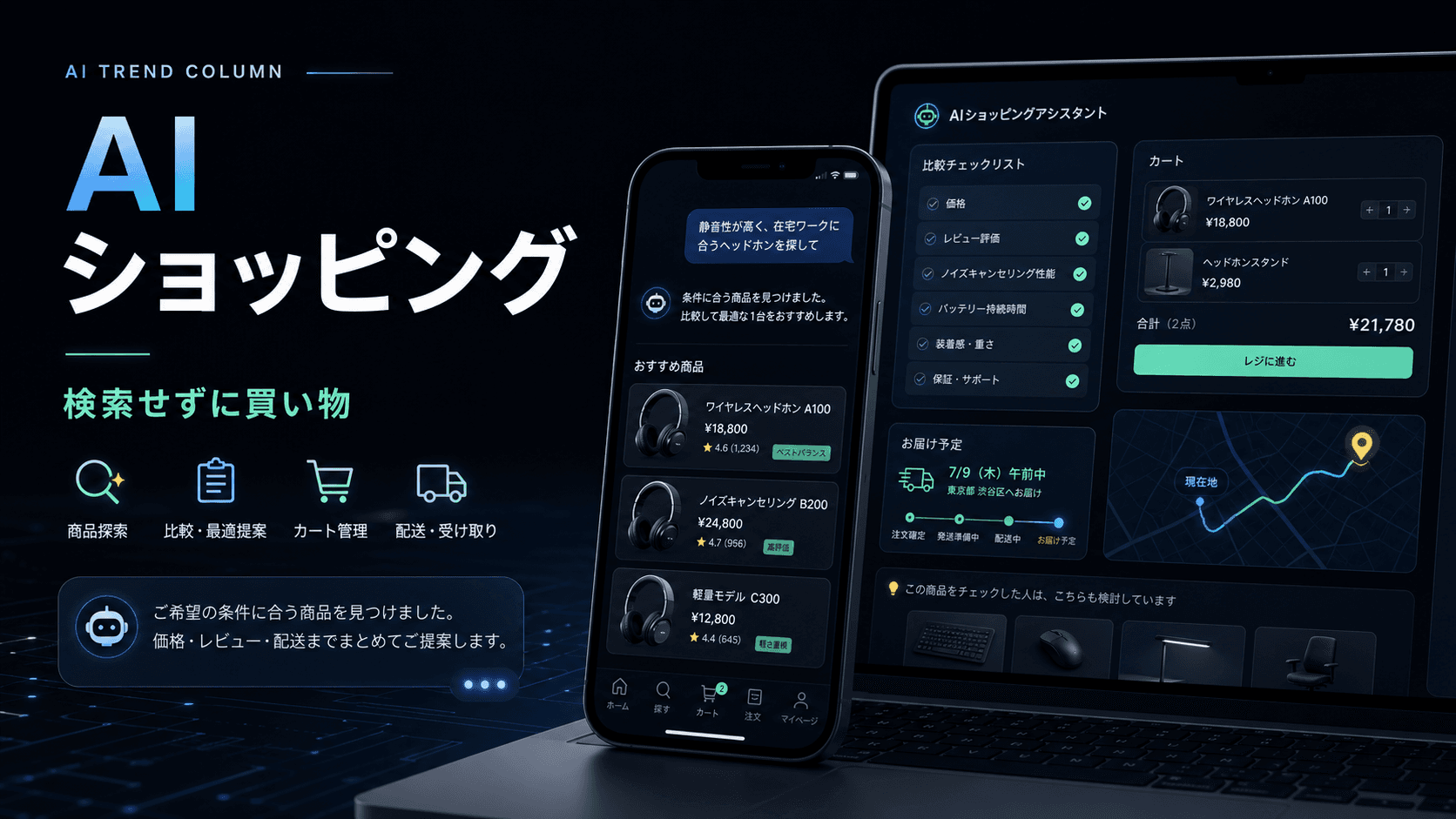 検索しない買い物へ。AIが商品探しから注文まで手伝う時代 のサムネイル
